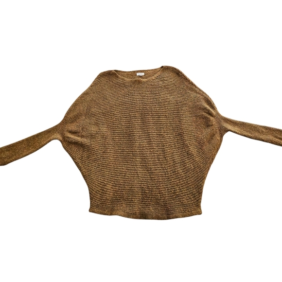 La Miel Ribbed Rust Dolman Sleeve Sweater WMNS Sz M - Picture 1 of 7
